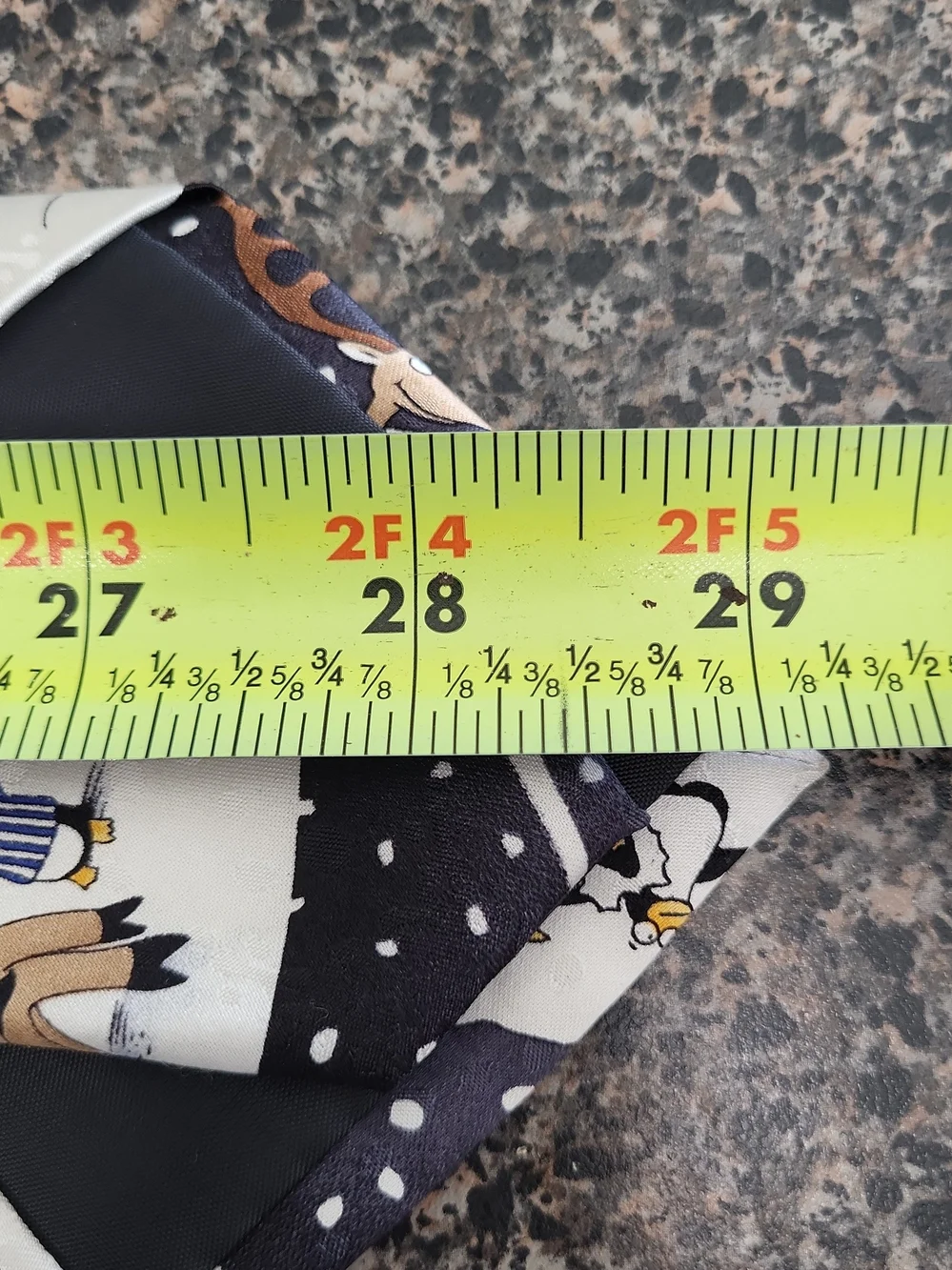 John Ashford Black Striped Christmas Holiday Reindeer Soccer Men's Neck Tie